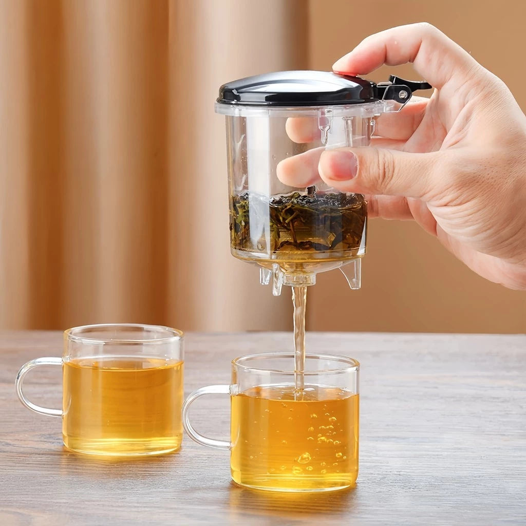 Bule Chaleira de Vidro 900ML com Infusor de Chá em Aço Inox | COMPRE 1 LEVE 2