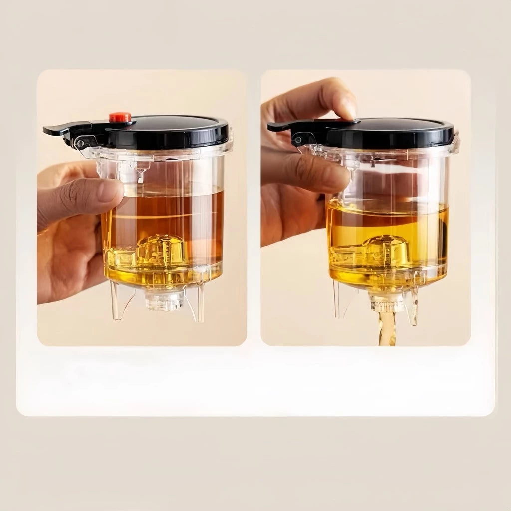 Bule Chaleira de Vidro 900ML com Infusor de Chá em Aço Inox | COMPRE 1 LEVE 2